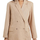 French Connection Women's Alania Office Career Suit Jacket Beige Size 0