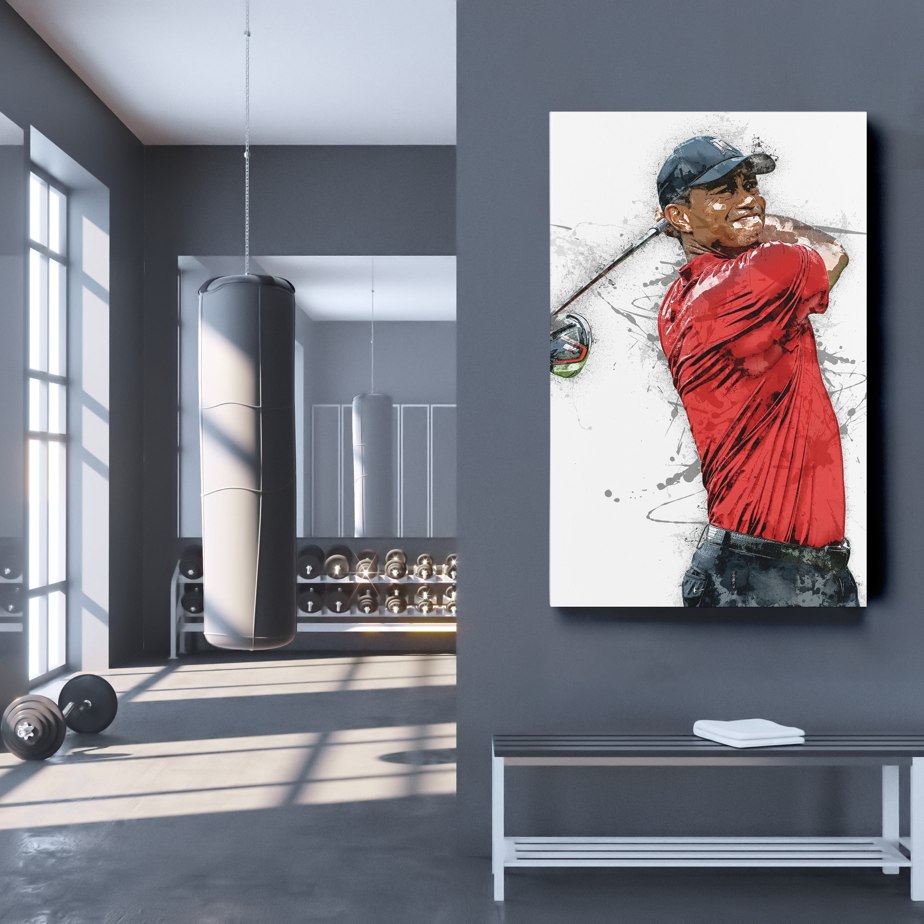 Tiger Woods Canvas Print Masters Golf Wall Art Decor