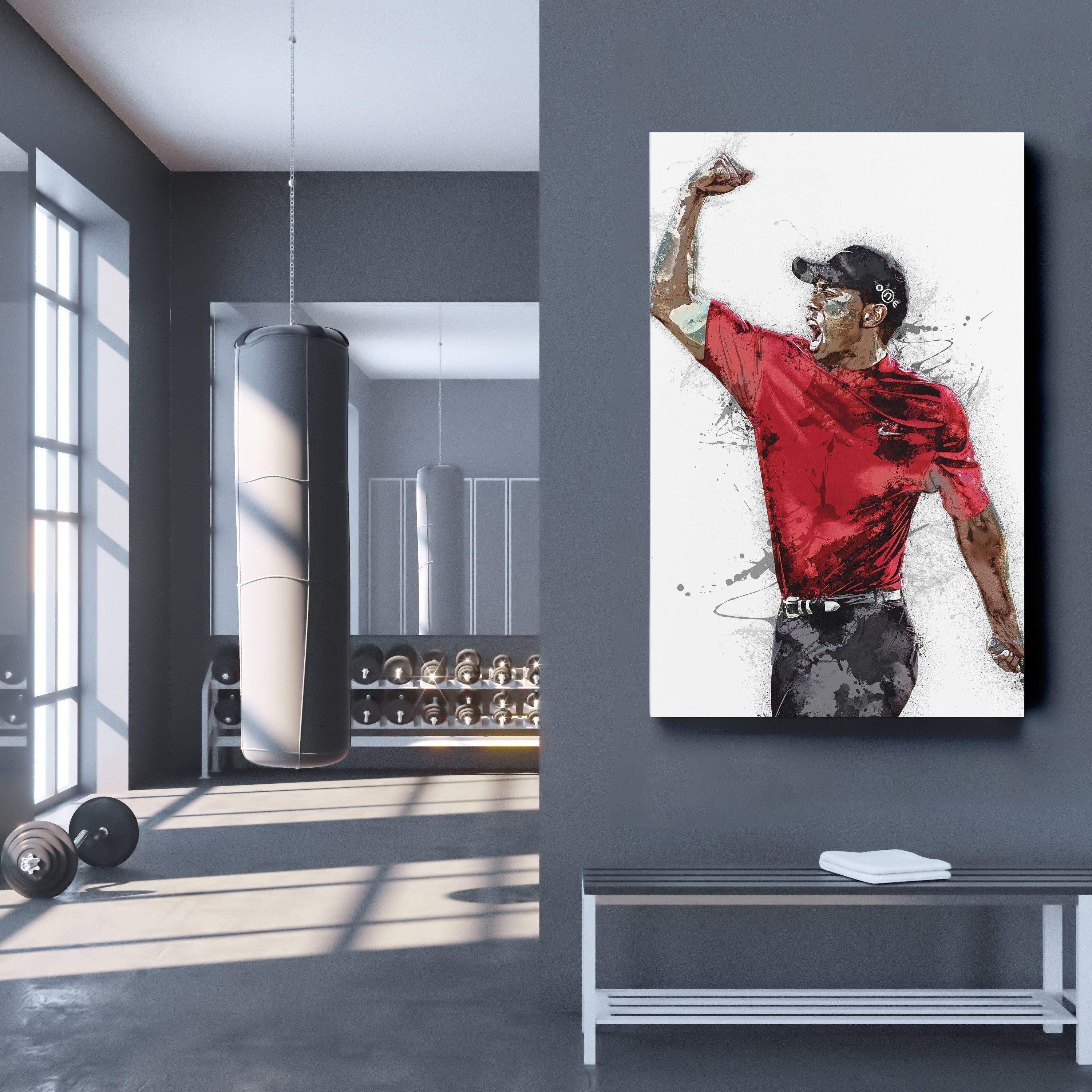 Tiger Woods Canvas Art Masters Celebration Wall Decor
