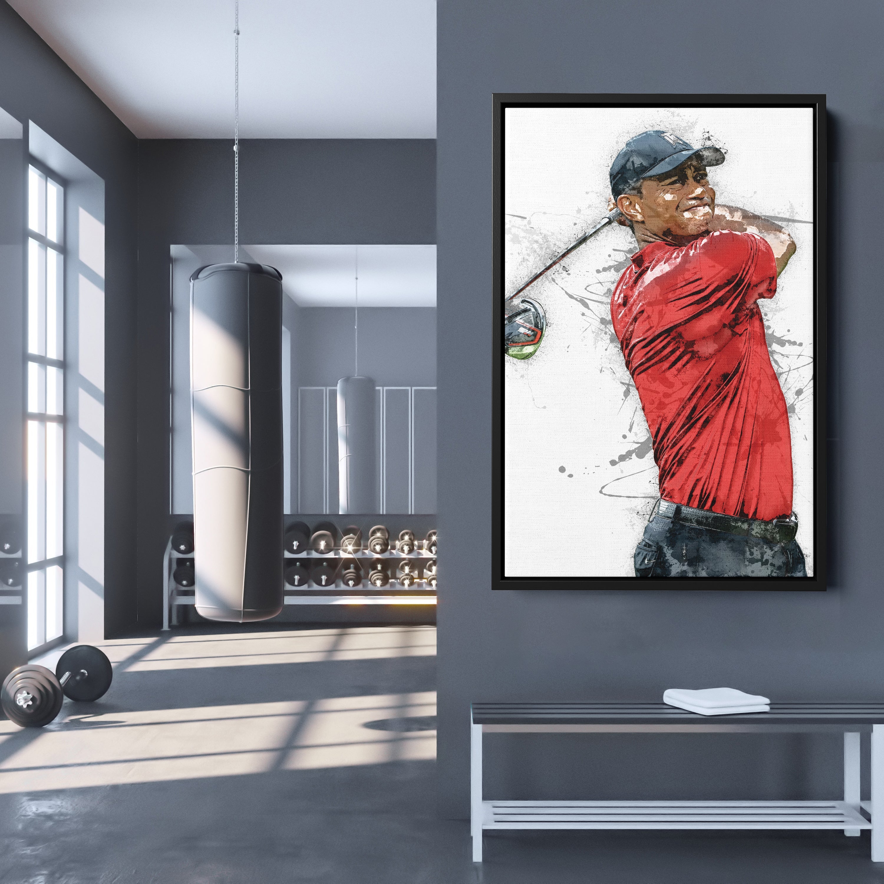 Tiger Woods Canvas Print Masters Golf Wall Art Decor