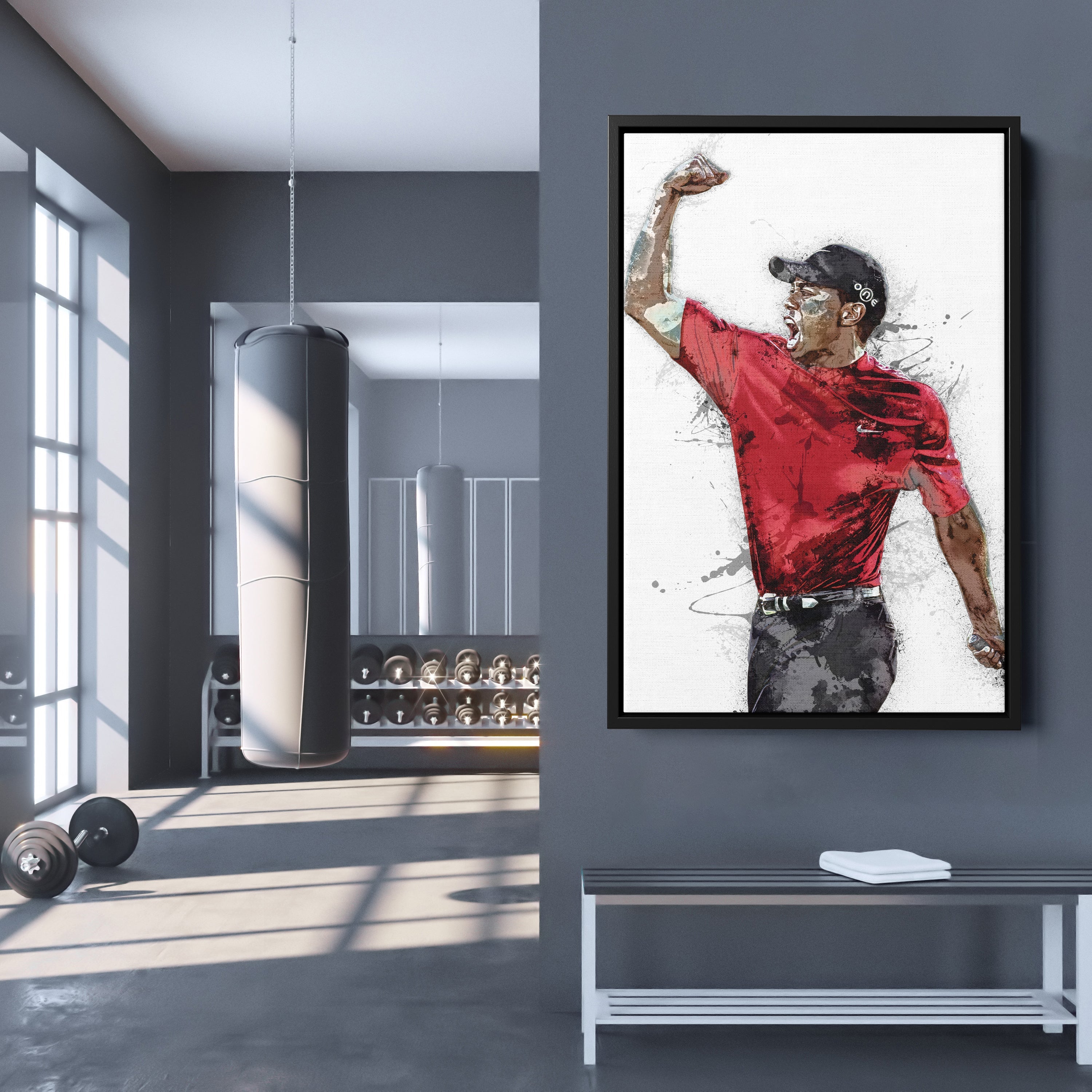 Tiger Woods Canvas Art Masters Celebration Wall Decor