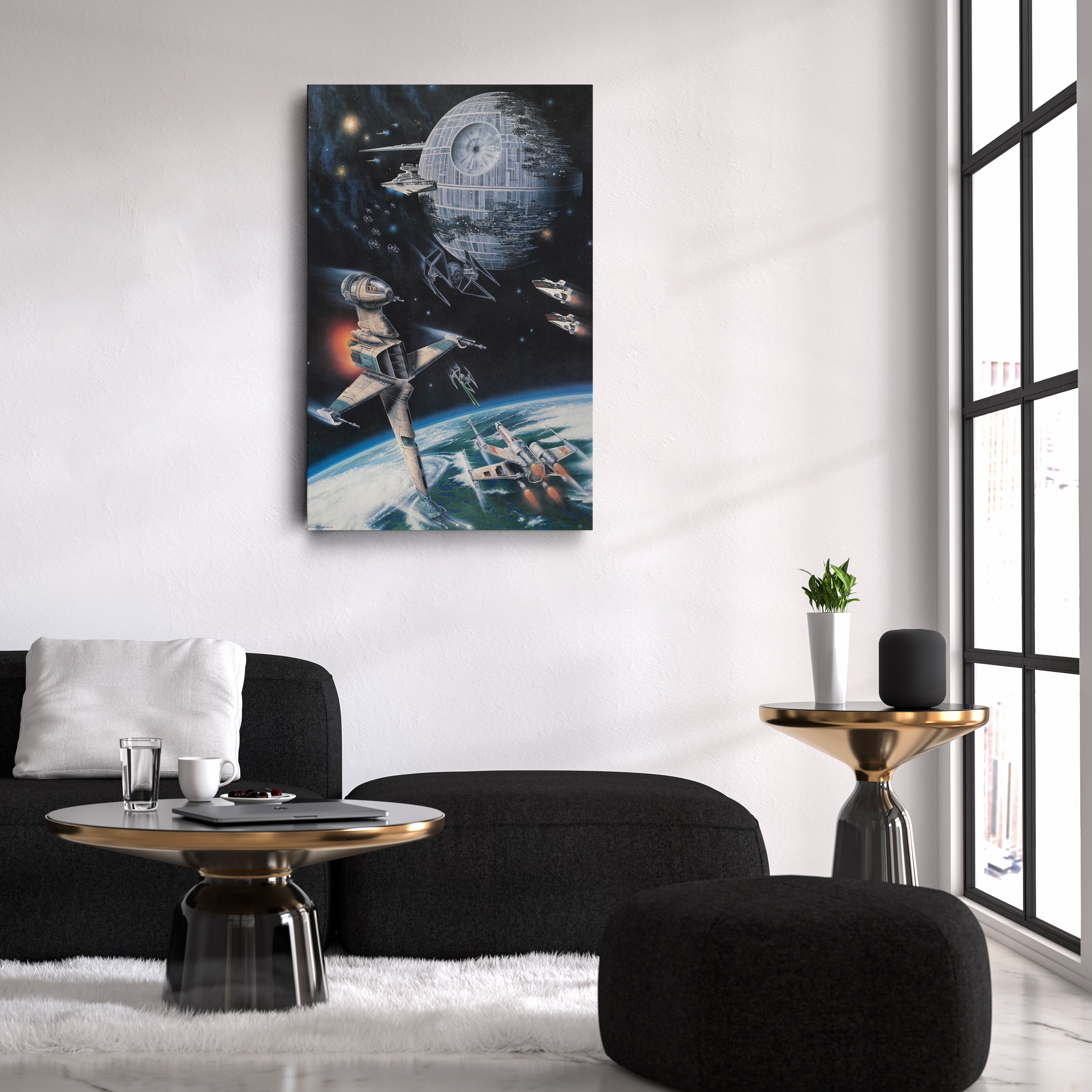 Death Star, Star Destroyer, Battle, Tie Interceptor Canvas Wall Art Decor Star Wars™ Epic Art