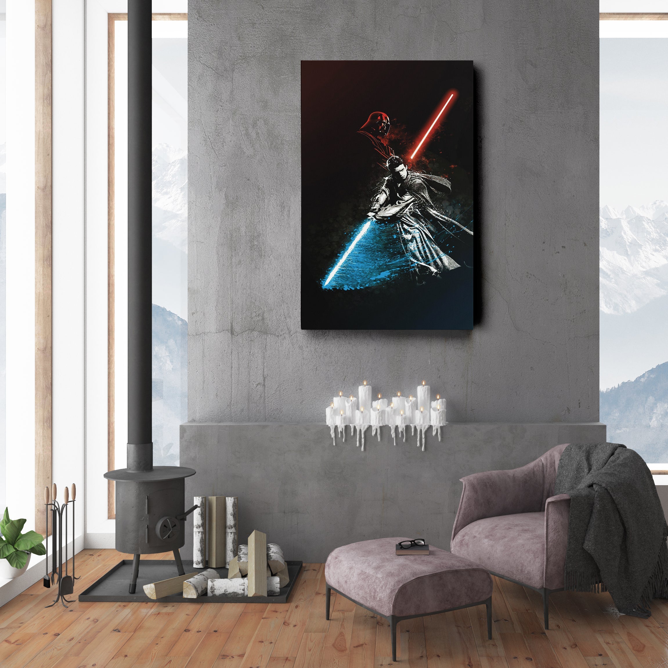 Darth Vader Anakin Skywalker Poster - Star Wars Canvas Wall Art Decor