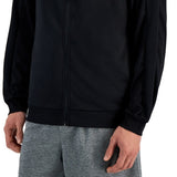 ID Ideology Men's Regular Fit Moisture Wicking Knit Jacket Black Size XX-Large