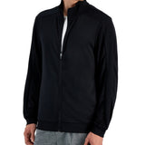 ID Ideology Men's Regular Fit Moisture Wicking Knit Jacket Black Size XX-Large