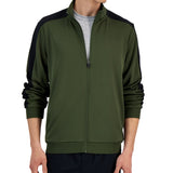 ID Ideology Men's Regular Fit Moisture Wicking Knit Jacket Green Size XX-Large
