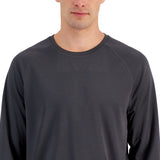 ID Ideology Men's Rapidry Moisture Wicking Mesh Raglan Sleeve T Shirt Gray Size Large