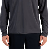 ID Ideology Men's Rapidry Moisture Wicking Mesh Raglan Sleeve T Shirt Gray Size Large