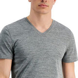 ID Ideology Men's Birdseye Mesh V Neck T-Shirt Gray Size Small