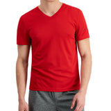 ID Ideology Men's Birdseye Mesh V Neck T-Shirt Red Size XX-Large