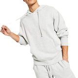 Sun + Stone Men's Fleece Pullover Hoodie Gray Size Large