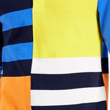 Club Room Men's Regular Fit Colorblocked Stripe Rugby Shirt White Size XX-Large