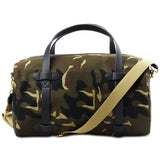 Club Room Men's Canvas Camouflage Duffle Bag Green Size Regular