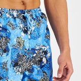 INC International Concepts Men's Zebra 5 Board Shorts Blue Size XX-Large