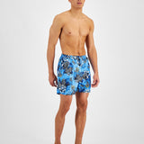 INC International Concepts Men's Zebra 5 Board Shorts Blue Size XX-Large