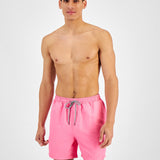 Inc Men's Regular-Fit Quick-Dry Solid 5 Swim Trunks Pink Size L