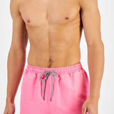 Inc Men's Regular-Fit Quick-Dry Solid 5 Swim Trunks Pink Size L