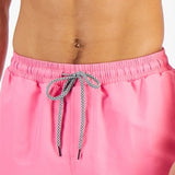 INC International Concepts Men's Regular Fit Quick Dry Solid 5 Swim Trunks Pink Size X-Large