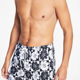 Inc International Concepts Men's Blooms 5 Board Shorts Black Size S