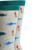 Club Room Men's Fishing Crew Socks Gray Size Regular