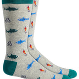 Club Room Men's Fishing Crew Socks Gray Size Regular