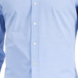 Club Room Men's Slim Fit Collar Button Down Shirt Blue Size Large
