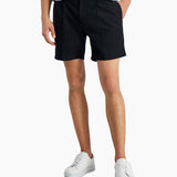 INC International Concepts Men's Lyocell 6  Inseam Flat Front Shorts Black Size 40