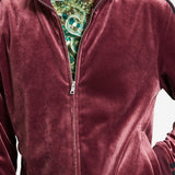 INC International Concepts Men's Velour Sweatshirt Track Jacket Red Size Large