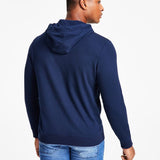 INC International Concepts Men's Andres Regular Fit Floral Hoodie Blue Size Small