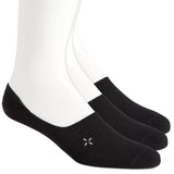 Sun + Stone Men's 3 Pairs of No Show Socks Black Size 10-13