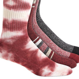 Sun + Stone Men's 4 Pack Crew Socks Red Size 10-13