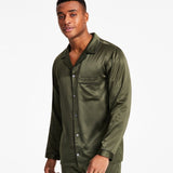 INC International Concepts Men's 2 Pc Tipped Pajama Set Green Size Large