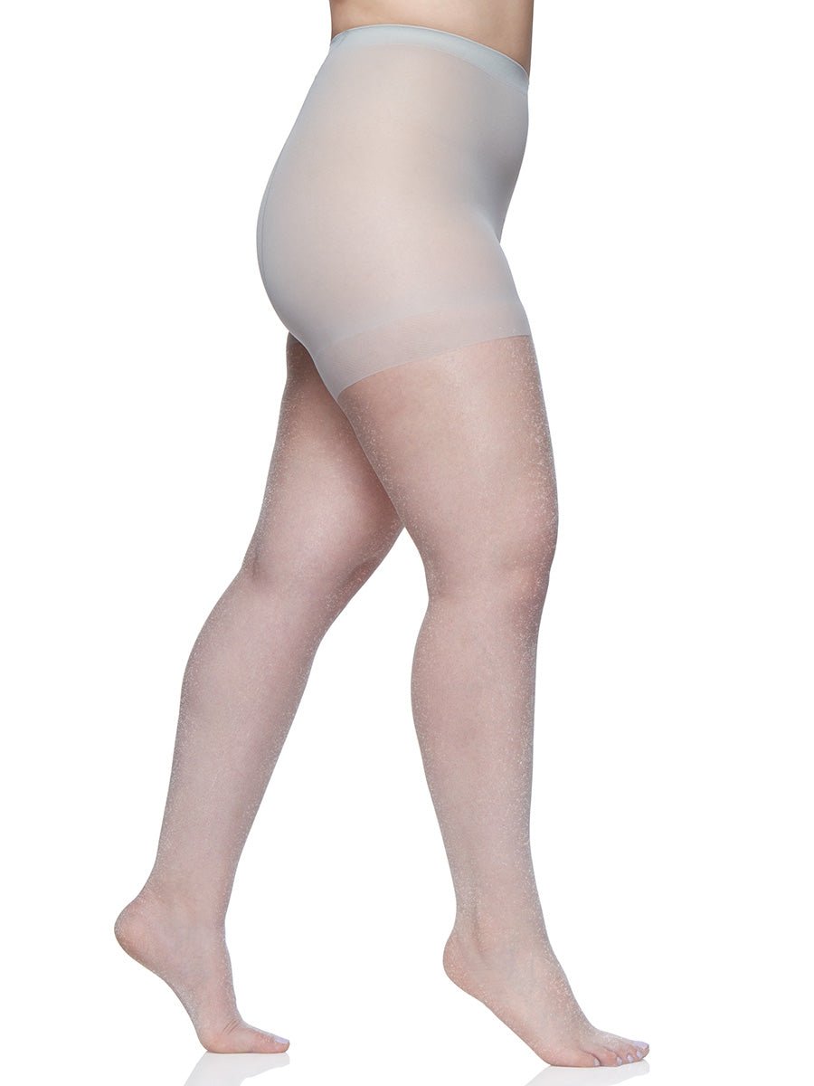 Queen Shimmers Ultra Sheer Control Top Pantyhose With Sandalfoot Toe