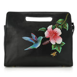 Anuschka Hand-Painted Leather Convertible Crossbody Bag