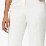Kasper Women's Straight Leg Modern Crepe Dress Pants White Size 4