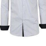 Galaxy by Harvic Men's Slim Fit Quick Dry Stretch Dress Shirts White Size X-Large