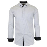 Galaxy by Harvic Men's Slim Fit Quick Dry Stretch Dress Shirts White Size X-Large