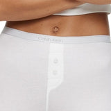 Calvin Klein Women's Pure Ribbed Boyshort Boxers White Size X-Large