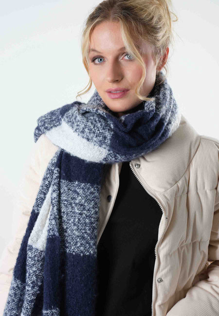 CLAUDETTE CHECK SCARF - WOMEN