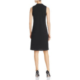 Donna Karan New York Sleeveless Contrast-Stitch Dress