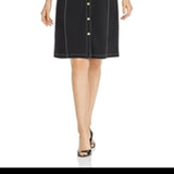 Donna Karan New York Sleeveless Contrast-Stitch Dress