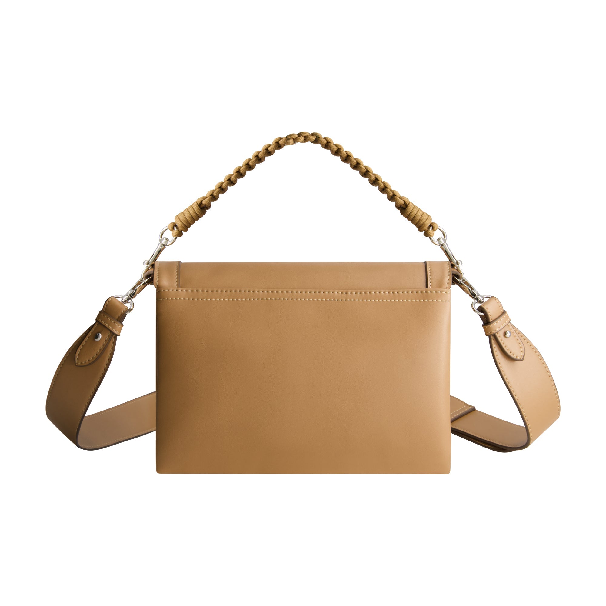 Tommy Bahama Debossed Logo Flat Messenger Bag, Tan