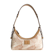 Tommy Bahama Graphic Leaf Print City Hobo, Tan