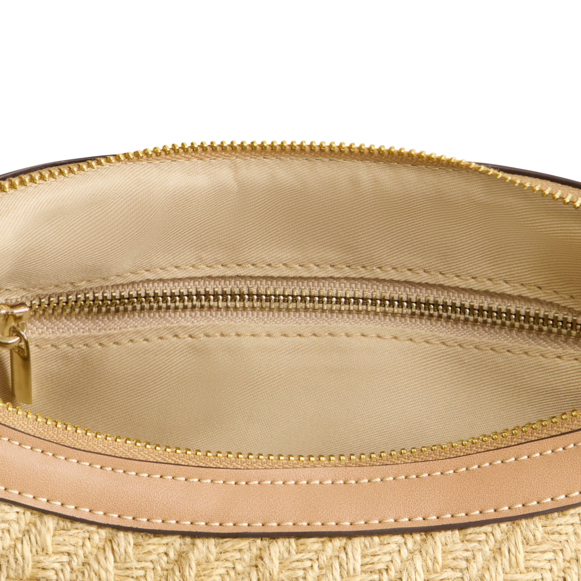 Tommy Bahama Raffia Crescent Hobo Bag, Tan