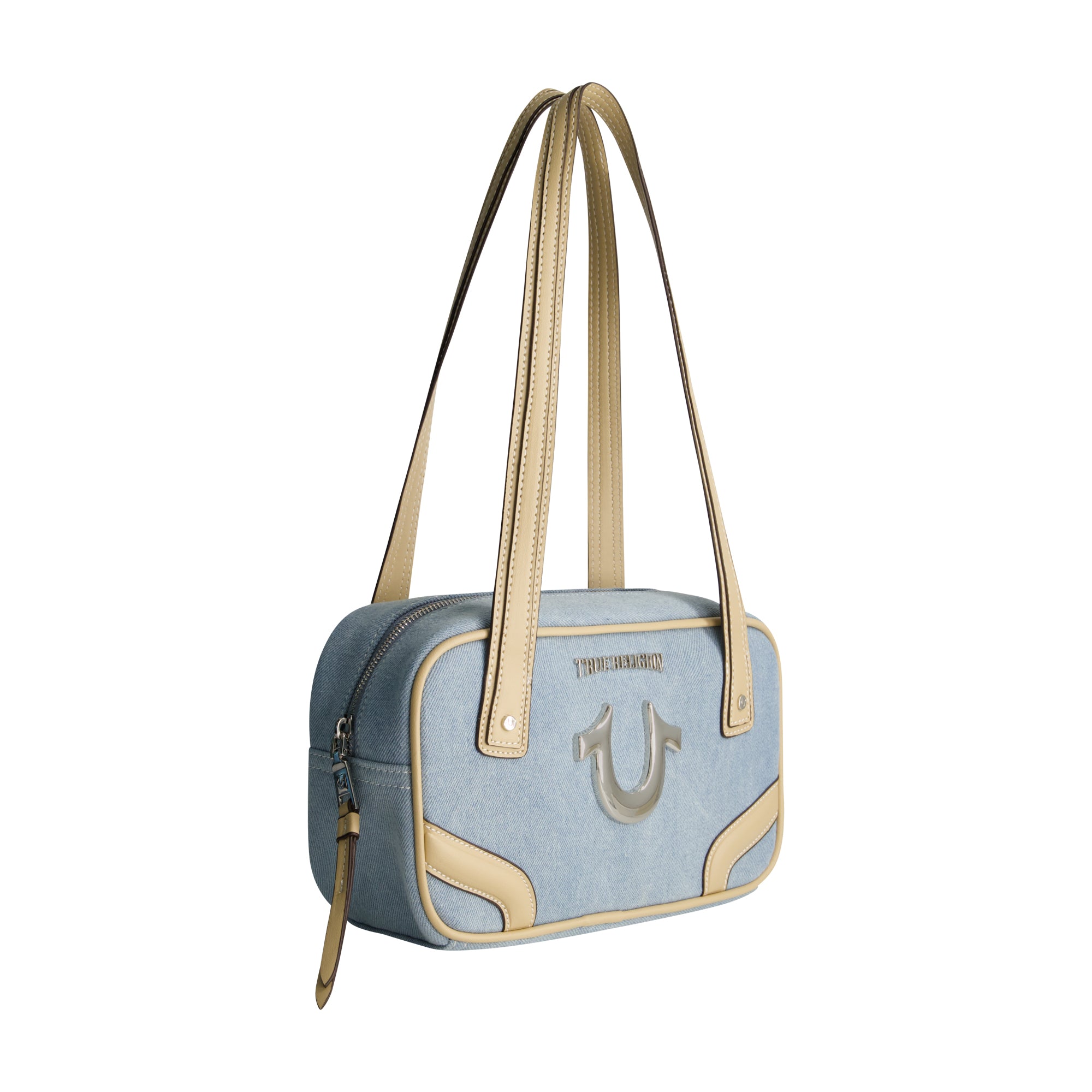 True Religion Small Denim Bowling Satchel