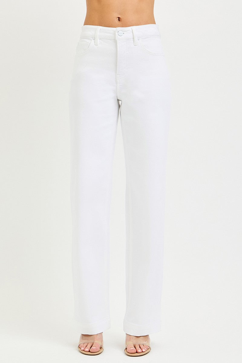 Risen Full Size High Rise Wide Baggy Pants | Includes Plus Size