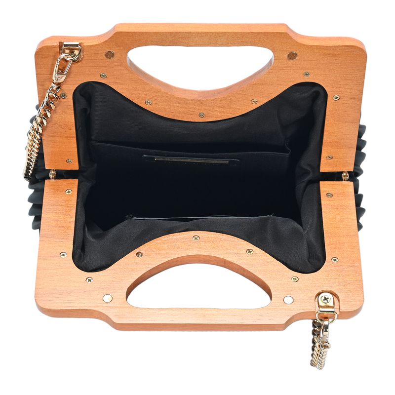 Coraline Wood Frame Clutch