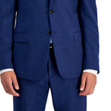 A|X Armani Exchange Men's Slim Fit Wool Suit Separate Jacket Blue