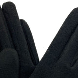 Marcus Adler Women's Bow Ultra Cozy Jersey Touchscreen Glove Black Size Regular