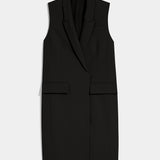 GSTQ Women's Ultimate Sleeveless Blazer Dress Black Size Large